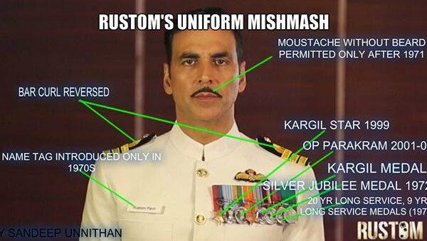 Rustom Movie Costume Controversy, Rustom Movie Silly Controversy, Rustom Movie Costume Unwanted Controversy, Akshay Kumar Rustom Movie Costume Controversy