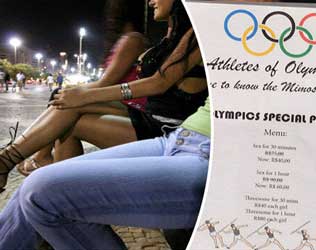 Rio Olympics, Rio Olympics Prostitution Discount, Rio Olympics Prostitutes Offer Discount Coupons, Rio Olympics Prostitutes Discount Promos