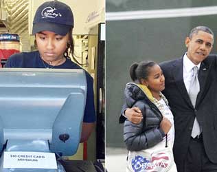 Obama, Obama Daughter Inspiration Indian Politician Kids, Obama Daughter Inspiration Indian Politician Children, Obama Daughter Sasha Obama Summer job