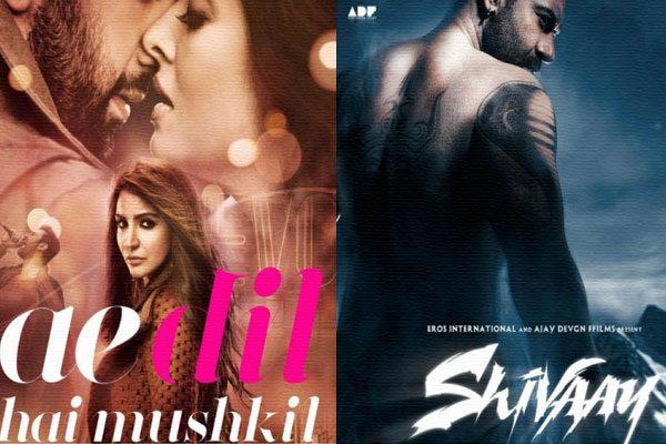 Shivaay, Shivaay Ae Dil Hai Mushkil Clash, Shivaay Ae Dil Hai Mushkil Box Office Clash, Shivaay Ae Dil Hai Mushkil Diwali Clash
