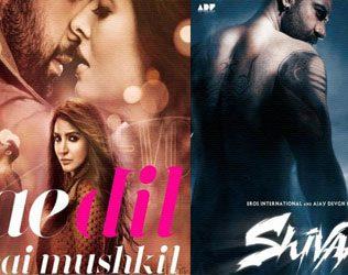 Shivaay, Shivaay Ae Dil Hai Mushkil Clash, Shivaay Ae Dil Hai Mushkil Box Office Clash, Shivaay Ae Dil Hai Mushkil Diwali Clash