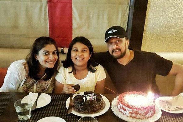 Sudeep, Sudeep Re-Union Wife, Wife Wishes Sudeep Good Luck, Sudeep Wife Bonding, Sudeep Wife Relationship Status, Sudeep Wife Cancels Divorce 