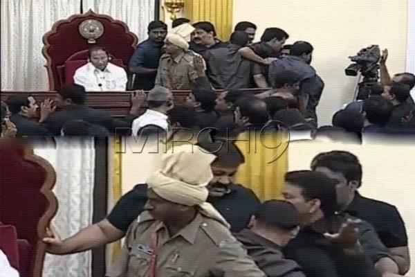 AP Assembly, AP Assembly YSRCP MLAs Attacks Marshals, AP Assembly YCP MLAs Attacks Marshals, AP Assembly YS Jagan MLAs Attacks Marshals, AP Assembly YS Jagan YSRCP MLAs Attacks Marshals