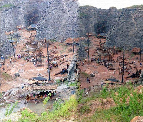 Baahubali 2 set on location
