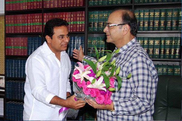 KTR Comments AP Special Package, Telnagana KTR Comments AP Special Package, KTR Met Arun Jaitley AP Special Package, Telangana KTR Arun Jaitley Funds