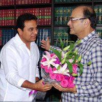 KTR Comments AP Special Package, Telnagana KTR Comments AP Special Package, KTR Met Arun Jaitley AP Special Package, Telangana KTR Arun Jaitley Funds