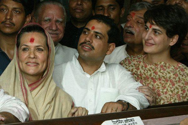 Sonia Gandhi -Robert Vadra- Priyanka Gandhi