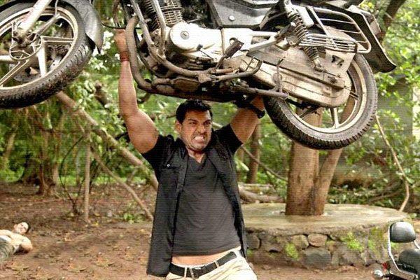 John Abraham, John Abraham Lifts Mercedes Benz Car, John Abraham Holds Mercedes Benz Car, John Abraham Carries Mercedes Benz Car