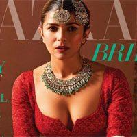 Nimrit Kaur Hot Cover Photo, Nimrit Kaur Hot Cover Photo Harper's Bazaar Bride, Nimrit Kaur Hot Cover Images, Nimrit Kaur Sizzling Hot Photo Magazine Cover