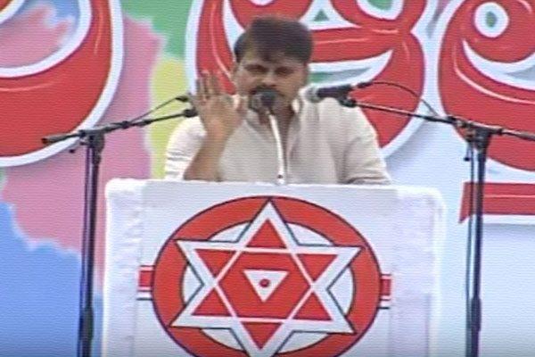 Pawan Kalyan Laddu Attack BJP, Pawan Kalyan Laddu Attack BJP Kakinada Meeting Speech, Pawan Kalyan Laddu Attack BJP TDP Seemandhra Aatma Gaurava Sabha
