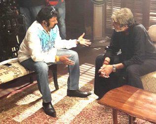 Balakrishna Amitabh Bachchan, Balakrishna Amitabh Bachchan Meet, Balakrishna Amitabh Bachchan Sarkar Shooting, Balakrishna Met Amitabh Bachchan Sarkar Location, Balakrishna Meet Amitabh Bachchan Sarkar 3 Shooting, Nandamuri Balakrishna Amitabh Bachchan Sarkar 3 Shooting,