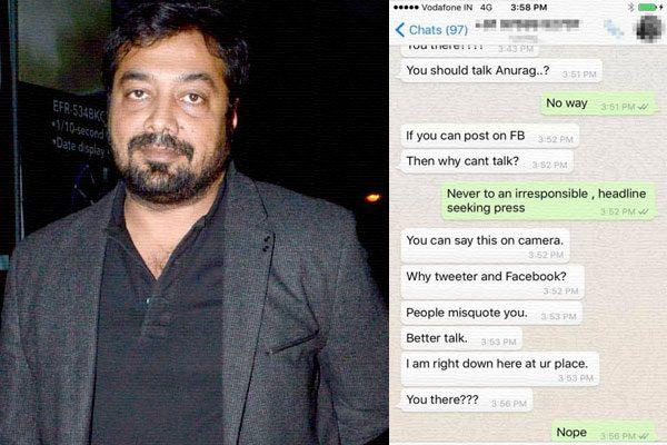 Anurag Kashyap Woman Journo, Anurag Kashyap Woman Journalist, Anurag Kashyap Lady Journalist Controversy, Anurag Kashyap Lady Journalist Contact Details