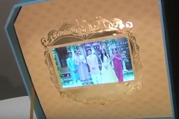 Gali Janardhan Reddy, Gali Janardhan Reddy Video Wedding Invitation, Gali Janardhan Reddy Daughter LCD Screen Wedding Invite Invitation