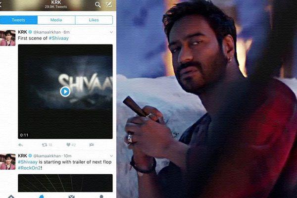 Kamaal R Khan Leaks Ajay Devgn Shivaay Piracy Caught