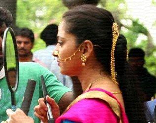 Rajamouli Baahubali 2 Shooting Photos, Rajamouli Baahubali 2 Shooting Photos Leaked, Rajamouli Anushka Baahubali 2 Shooting Photos, Baahubali Shooting Pics