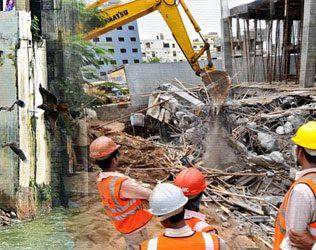 Demolition Illegal Buildings Hyderabad, KCR Massive Demolition Drive, GHMC Demolition Illegal Buildings Hyderabad, Telangana Government Demolition Drive