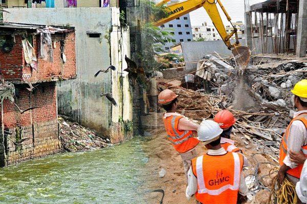 Demolition Illegal Buildings Hyderabad, KCR Massive Demolition Drive, GHMC Demolition Illegal Buildings Hyderabad, Telangana Government Demolition Drive