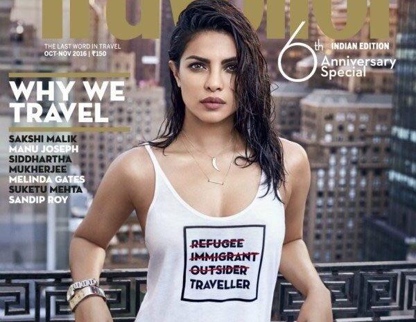 Priyanka Chopra Hot Tee-shirt, Priyanka Chopra Hot Tee-shirt Controversy, Priyanka Chopra Hot Tee-shirt, Priyanka Chopra Cover Page Hot Tee-shirt Slamming