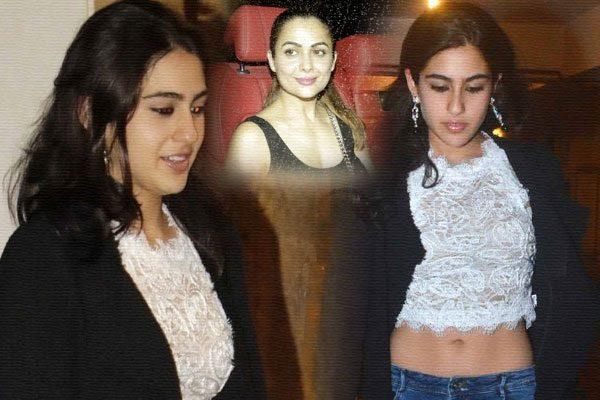 Sara Khan Midriff Baring Photo, Saif Ali Khan Daughter Sara Khan Midriff Baring Photo, Sara Khan Hot Midriff Baring Photo Kareena Kapoor Birthday