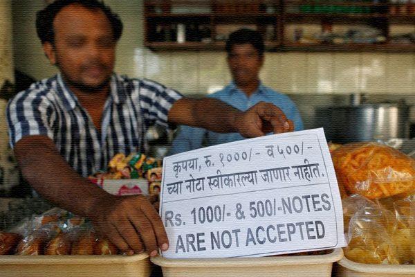 500 1000 Rupees Note Ban State Economy Liquor Sale Real Estate