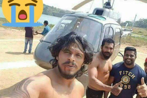 Duniya Vijay Mastigudi Helicopter Stunt Accident Video Uday Anil Dead