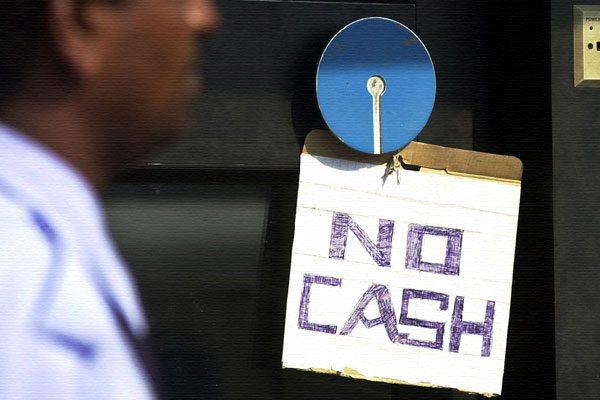 No Cash in Banks -Demonetisation Effect