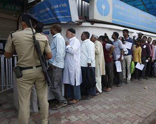 No cash in Banks to exchange 1000 rupees notes
