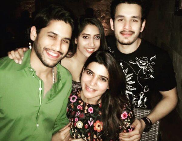 Samantha Naga Chaintanya Akhil Shriya Private Party Photo Pic