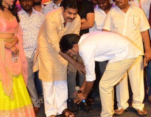 saptagiri-touching-pawan-kalyan-feet