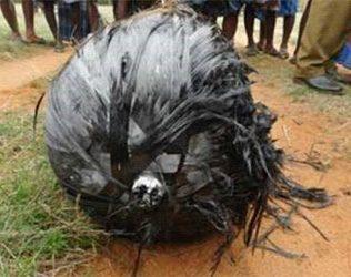 Unknown Object fallen from sky in Karur District Tamil Nadu