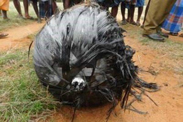 Unknown Object fallen from sky in Karur District Tamil Nadu