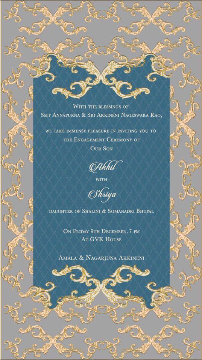 akhil-akkineni-simple-wedding-card-talk