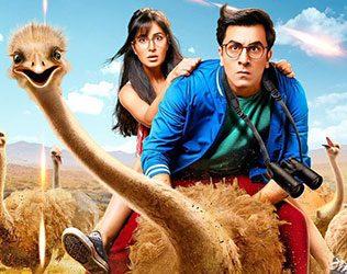 Pic Talk- Ostrich Steals Show From Jagga Jasoos Stars Ranbir Kapoor Katrina Kaif !