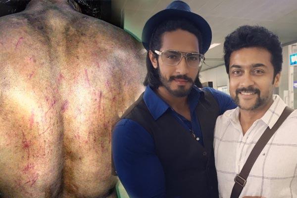 Singham 3 Left Scratches All over Thakur Anoop Singh's Back