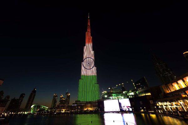 Burj Khalifa With Indian Flag Republic day
