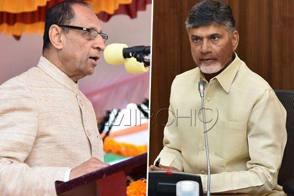 Chandrababu Naidu Seething in Anger on Governer Narasimhan