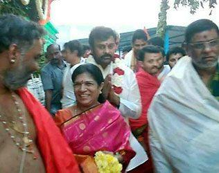 Chiranjeevi at Sri Kalahasthi
