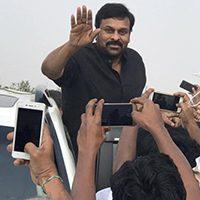 Chiranjeevi at Vijayawada Airport