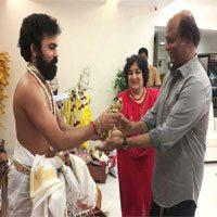 New Year Pooja at Rajinikanth Home Photos stills