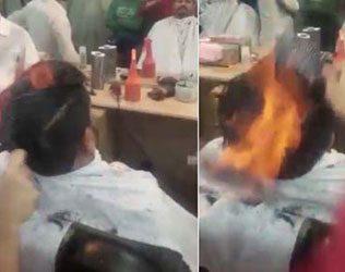 Pakistani Fire Hair straightening Salon Will Draw Your Jaw Down