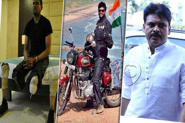 Pawan Kalyan's Financial Aid to an Inspiring Bike Rider Gota Satish Kumar