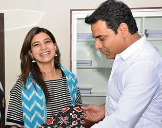 Samantha Becomes the Ambassador of Telangana Handlooms