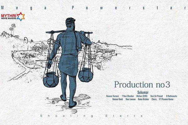 Shoot Begins Poster: Sukumar Touch to Ram Charan