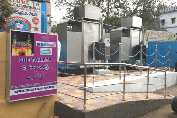 Then She Cabs, Now She Toilets-Hyderabad