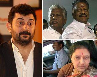 Arvind Swamy Tweets O Panneerselvam - Sasikala Natarajan