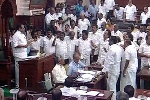 Chairs-and-Tables-Broken-in-TamilNadu-Assembly-Ahead-of-Floor-Test.