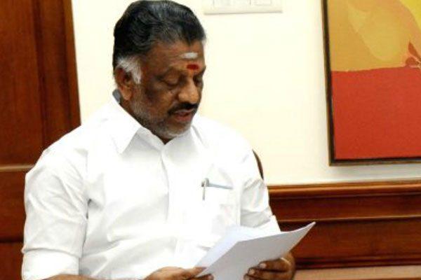 O paneer Selvam Tamil Nadu CM Resigned