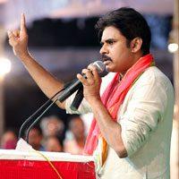Pawan Kalyan At Cheneta Garjana Photo stills