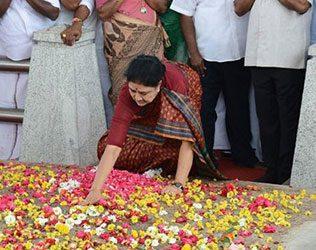 Sasikala Natarajan's Mangamma Shabadham at Jayalalithaa's Memorial