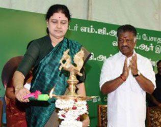 Sasilaka - Panner Selvam AIADMK Tamil Nadu Politics